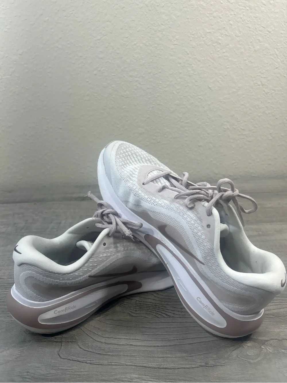 Nike Women’s Sneakers in Blush Pink and White